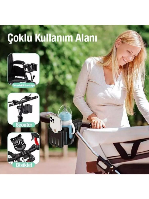Weigo Bebek Arabası Telefon ve Bardak Tutucu