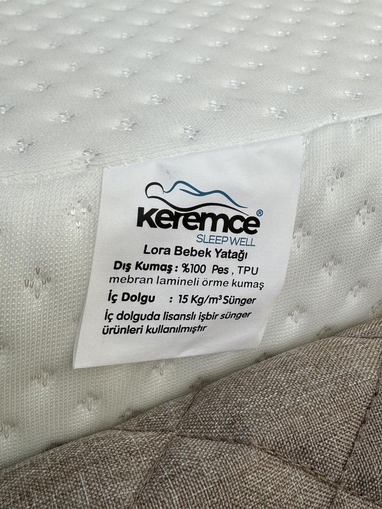Keremce Lora Sünger Bebek Yatağı 70x110 cm