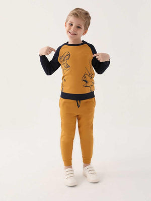 Roly Poly Erkek Çocuk 9-14 Yaş Eşofman Takımı - Hardal