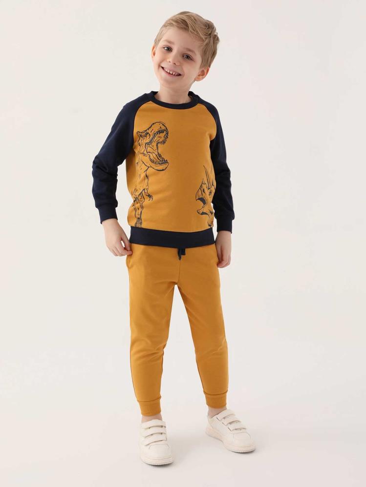 Roly Poly Erkek Çocuk 9-14 Yaş Eşofman Takımı - Hardal