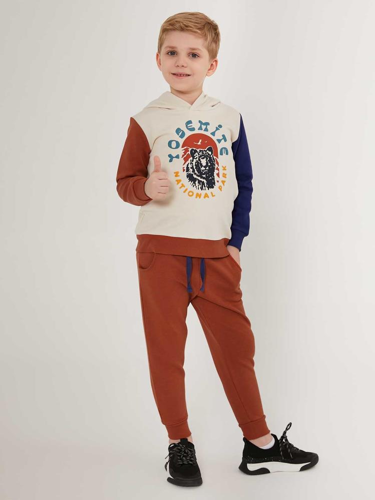Roly Poly Erkek Çocuk 2-7 Yaş Eşofman Takımı - Bej
