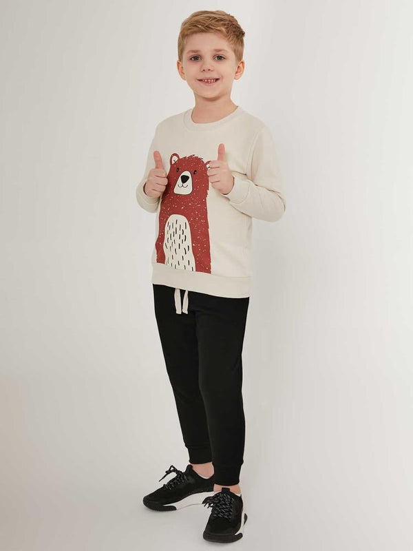 Roly Poly Erkek Çocuk 2-7 Yaş Eşofman Takımı - Bej