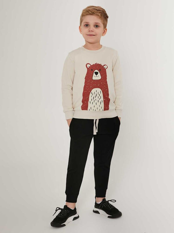 Roly Poly Erkek Çocuk 2-7 Yaş Eşofman Takımı - Bej