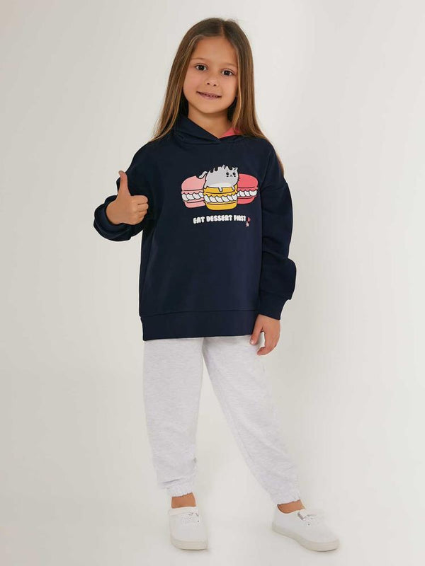 Roly Poly Kız Çocuk 2-7 Yaş Eşofman Takımı - Lacivert