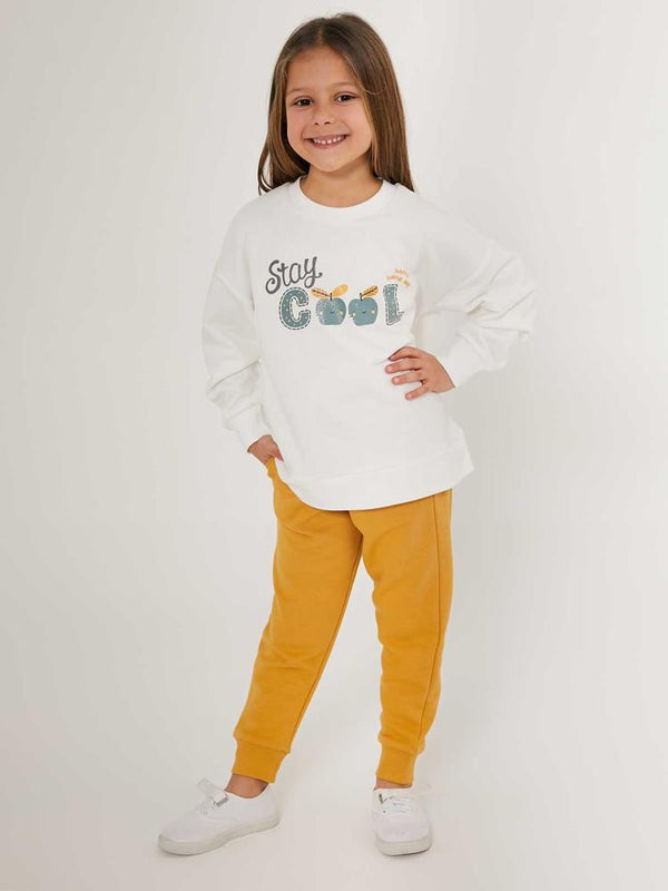 Roly Poly Kız Çocuk 2-7 Yaş Eşofman Takımı - Bej