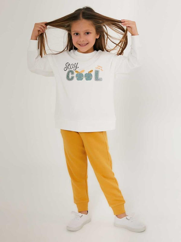 Roly Poly Kız Çocuk 2-7 Yaş Eşofman Takımı - Bej