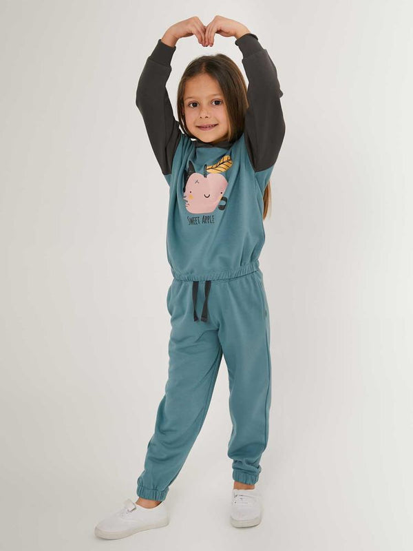 Roly Poly Kız Çocuk 2-7 Yaş Eşofman Takımı - Yeşil