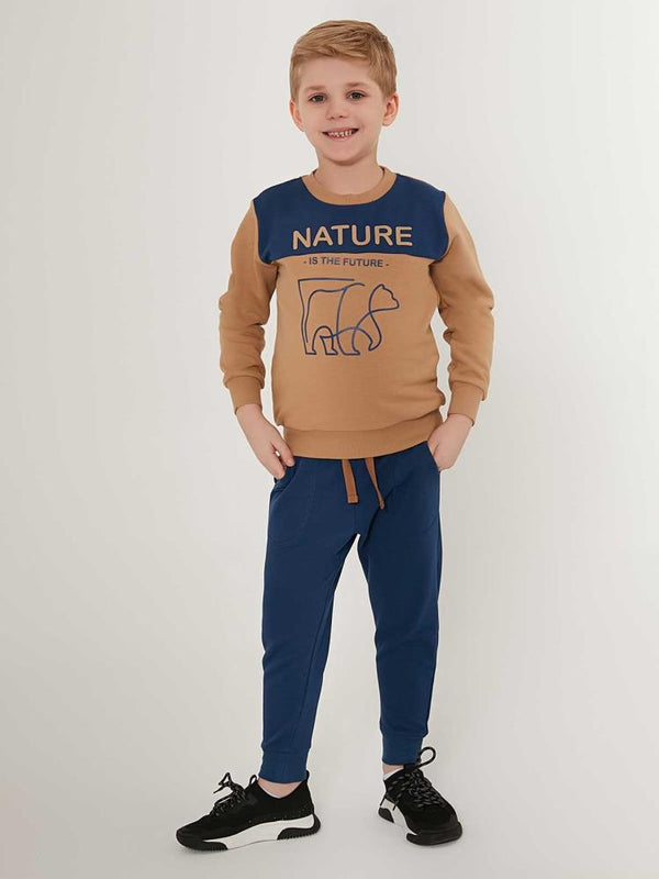 Roly Poly Erkek Çocuk 2-7 Yaş Eşofman Takımı - Mavi