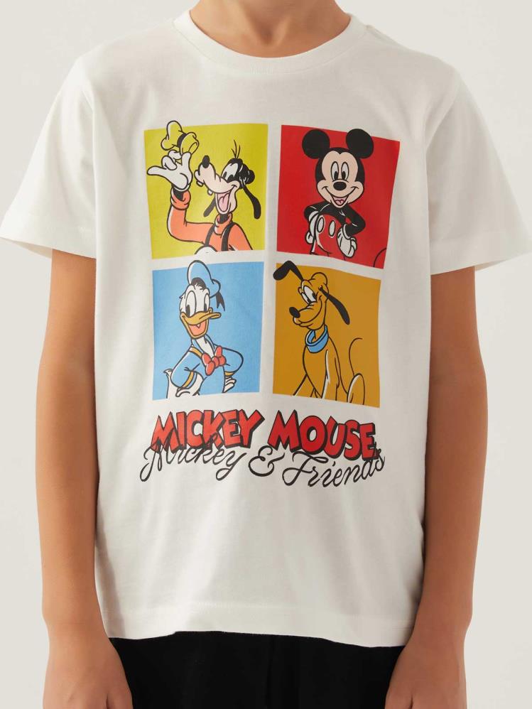 Roly Poly Mıckey Mouse Erkek Çocuk İkili 3-8 Yaş Takım - Bej