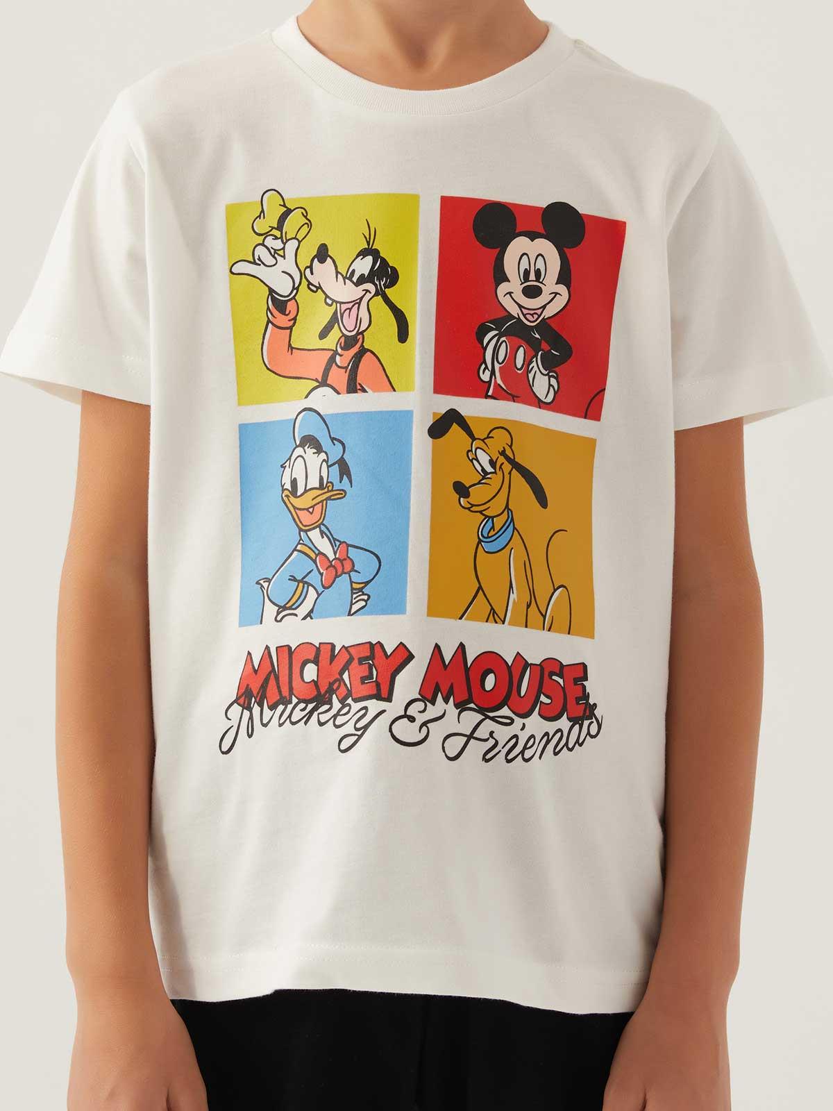 Roly Poly Mıckey Mouse Erkek Çocuk İkili 3-8 Yaş Takım - Bej