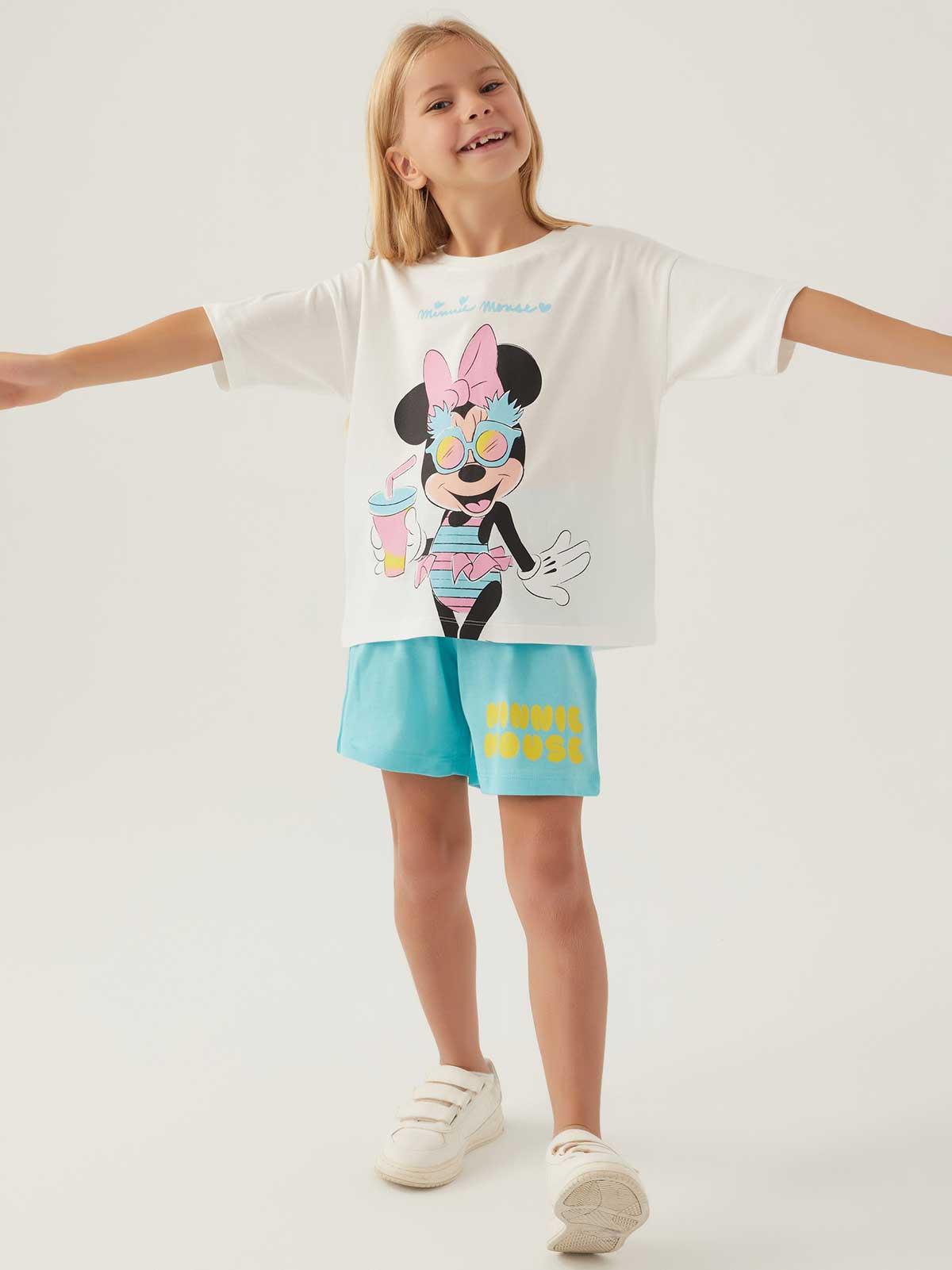 Minnie Mouse Mınnıe Mouse Kız Çocuk 3-8 Yaş Takım - Bej