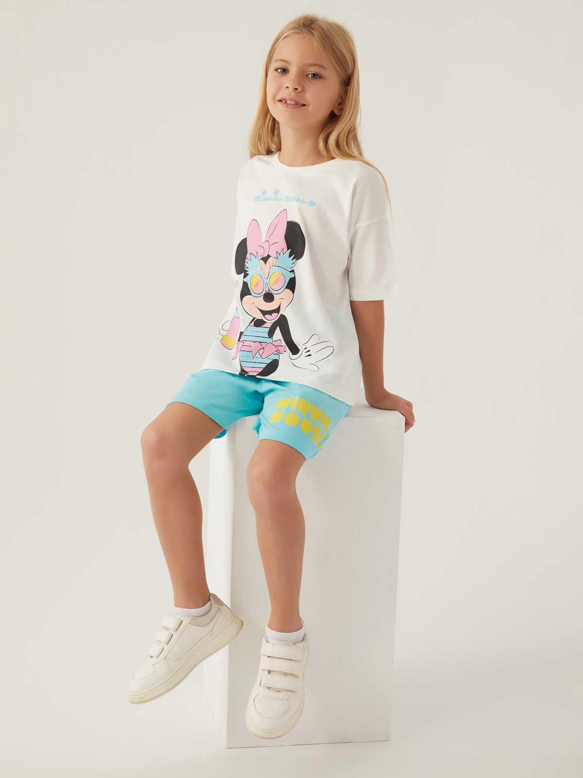 Minnie Mouse Mınnıe Mouse Kız Çocuk 3-8 Yaş Takım - Bej