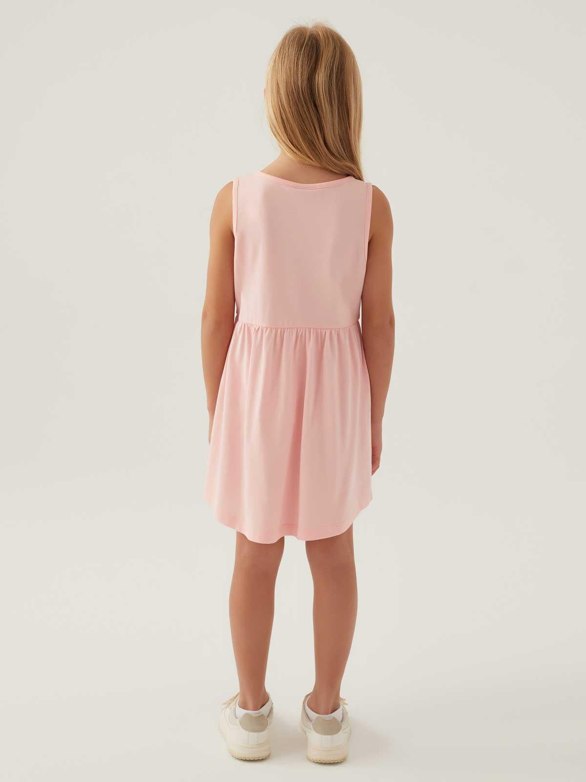 Roly Poly Frozen Kız Çocuk 3-8 Yaş Jile Elbise - Pudra