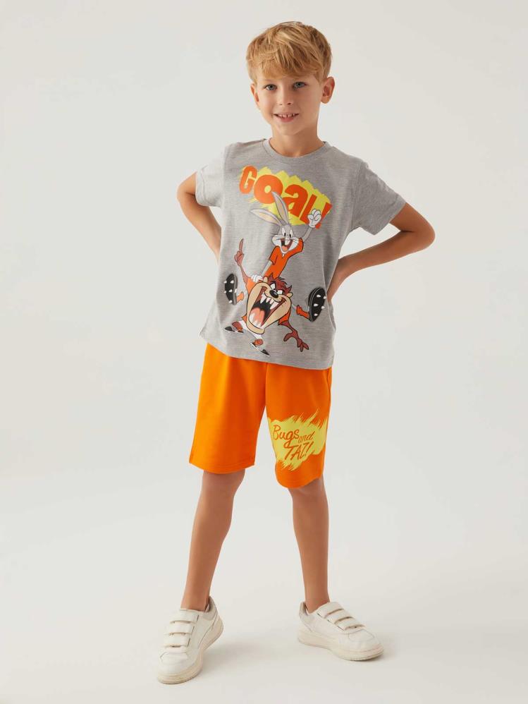 Roly Poly Looney Tunes Erkek Çocuk 3-8 Yaş Takım - Gri