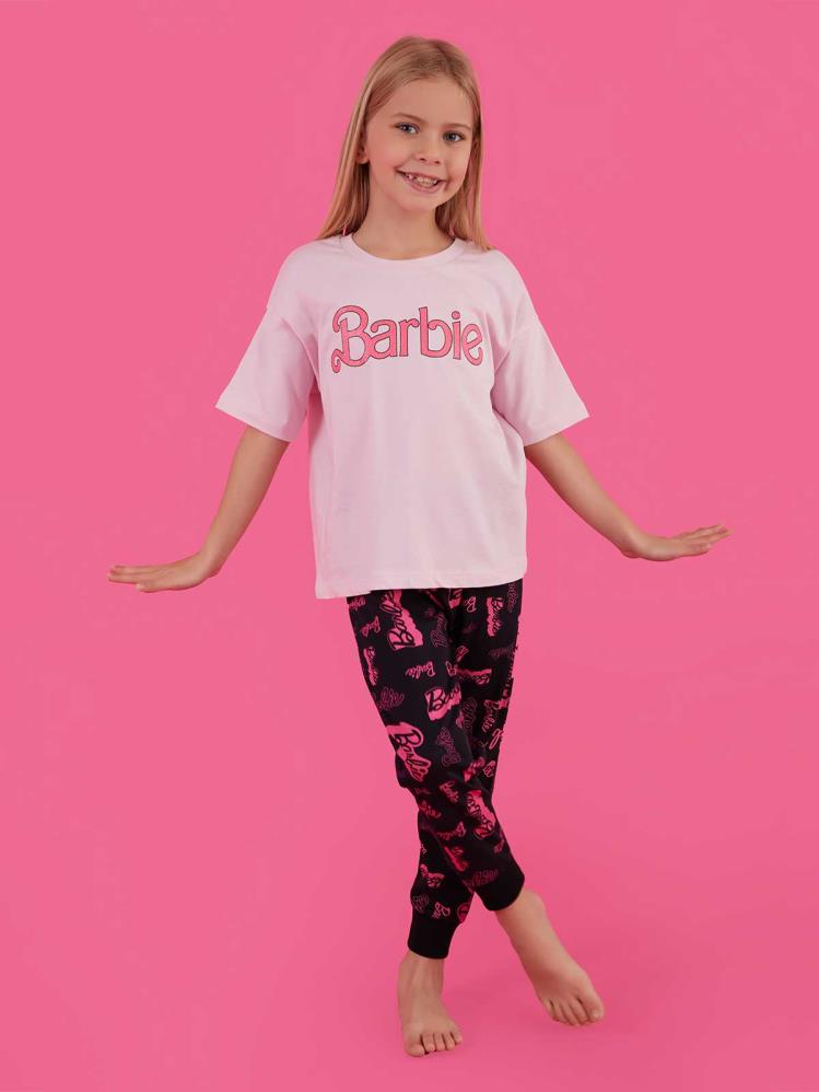 Roly Poly Barbıe Kız Çocuk İkili 3-7 Yaş Takım - Pembe