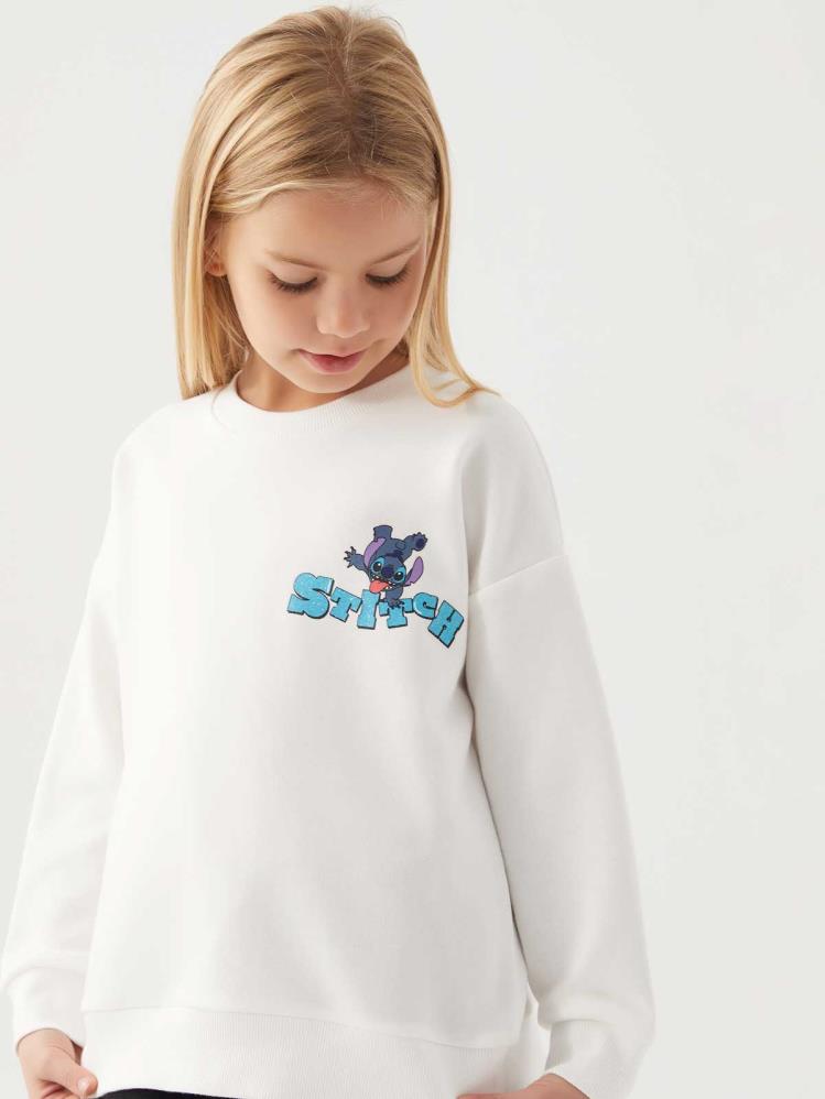 Roly Poly Stıtch Kız Çocuk 3-8 Yaş Sweatshirt - Bej