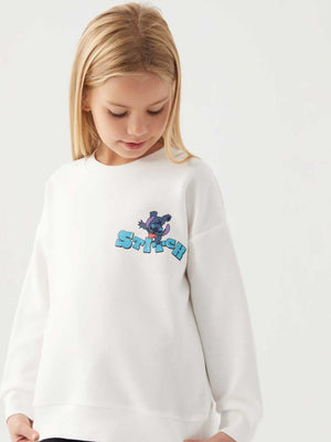 Roly Poly Stıtch Kız Çocuk 3-8 Yaş Sweatshirt - Bej