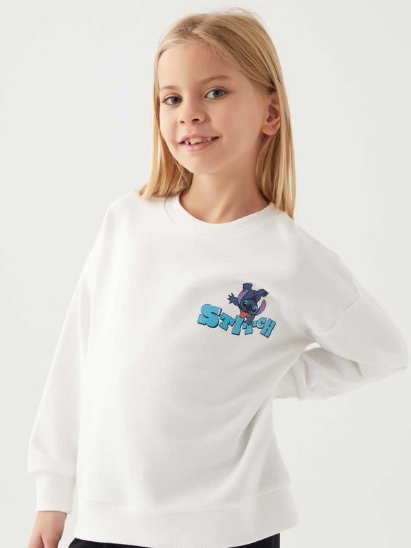 Roly Poly Stıtch Kız Çocuk 3-8 Yaş Sweatshirt - Bej