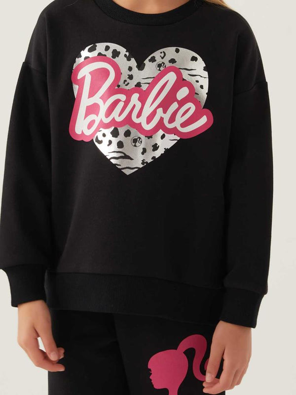 Roly Poly Barbıe Kız Çocuk 3-8 Yaş Eşofman Takımı - Siyah