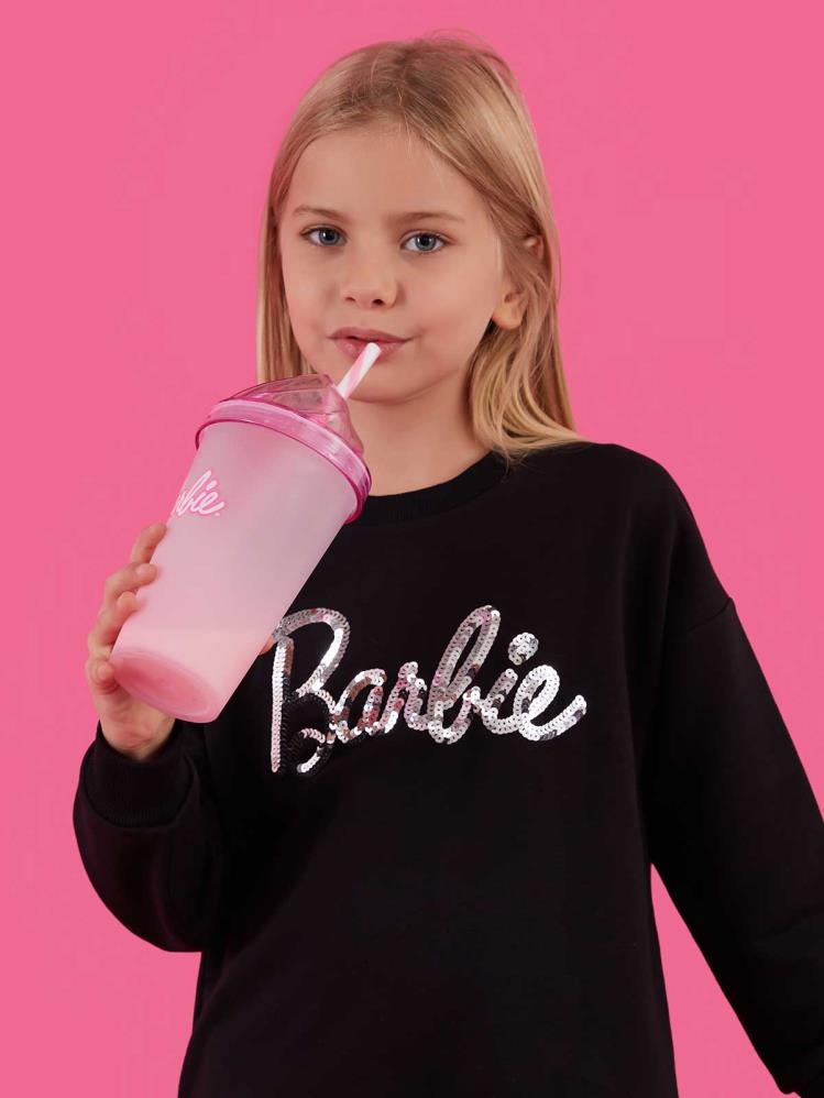 Roly Poly Barbıe Kız Garson 9-14 Yaş Sweatshirt - Siyah