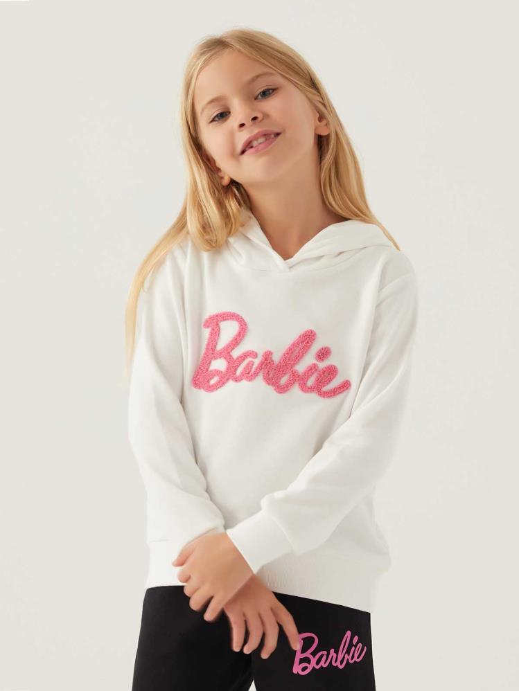 Roly Poly Barbıe Kız Çocuk 3-7 Yaş Sweatshirt - Bej