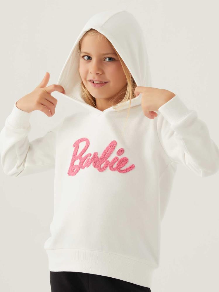 Roly Poly Barbıe Kız Çocuk 3-7 Yaş Sweatshirt - Bej