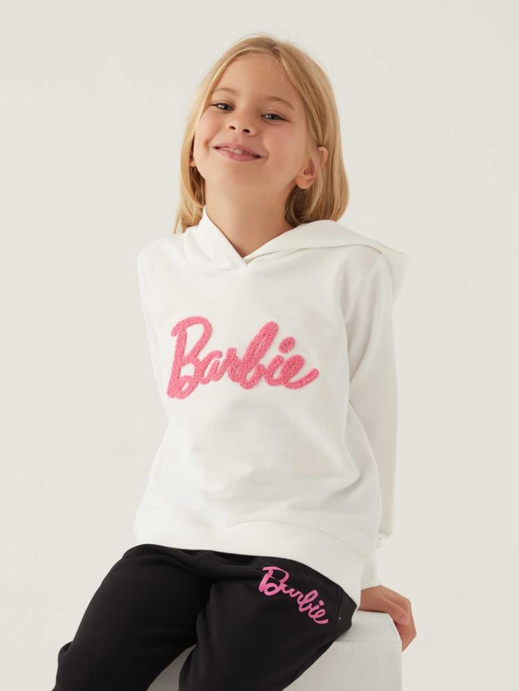Roly Poly Barbıe Kız Çocuk 3-7 Yaş Sweatshirt - Bej
