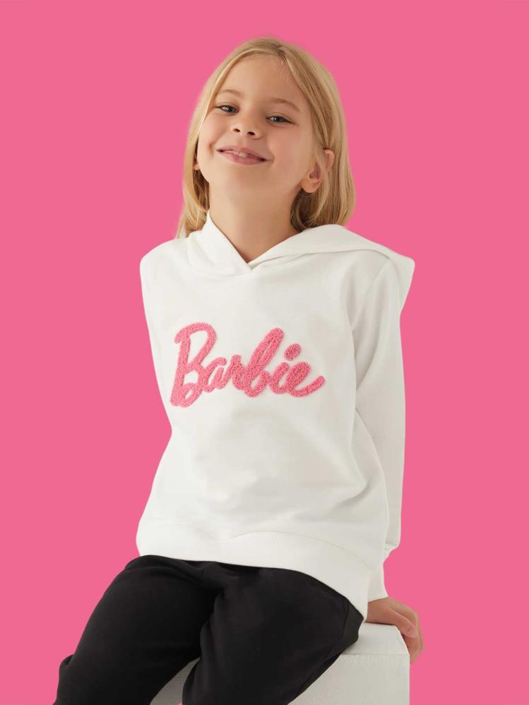 Roly Poly Barbıe Kız Çocuk 3-7 Yaş Sweatshirt - Bej