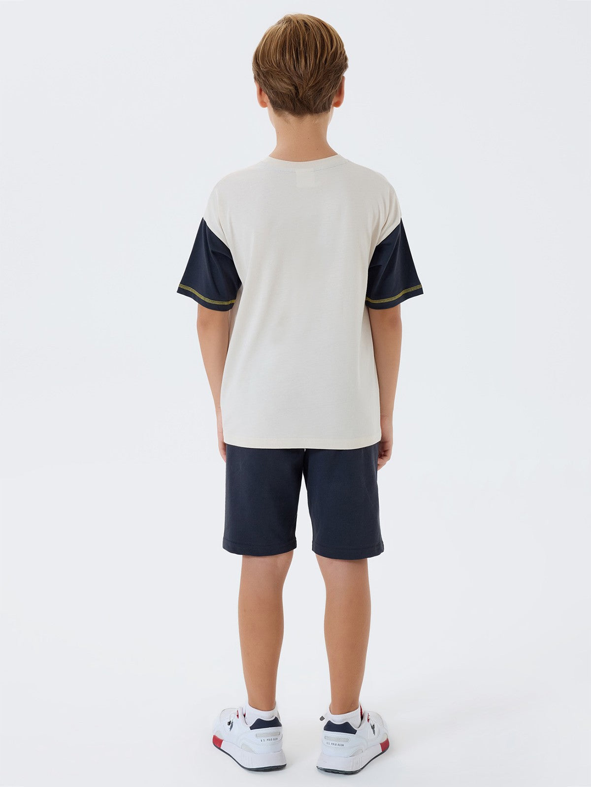 U.S. Polo Assn Kids 9-14 Yaş Takım - Bej
