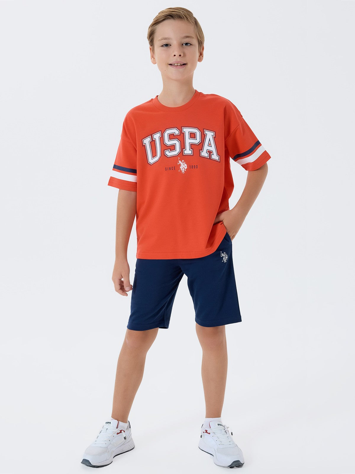 U.S. Polo Assn Kids 4-7 Yaş Takım - Kırmızı
