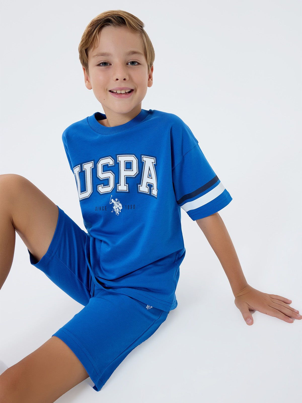 U.S. Polo Assn Kids 9-14 Yaş Takım - Mavi
