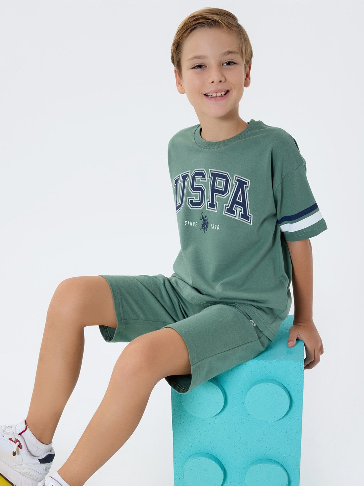 U.S. Polo Assn Kids 4-7 Yaş Takım - Yeşil