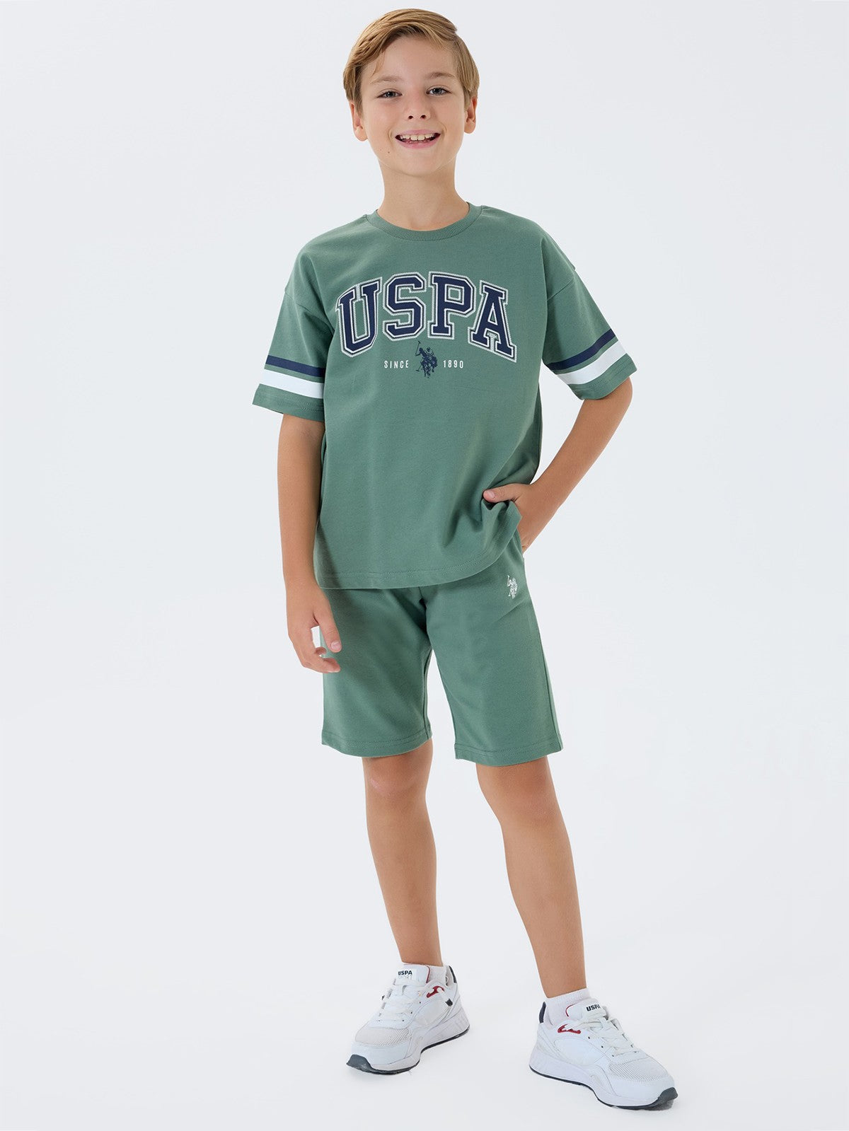 U.S. Polo Assn Kids 4-7 Yaş Takım - Yeşil