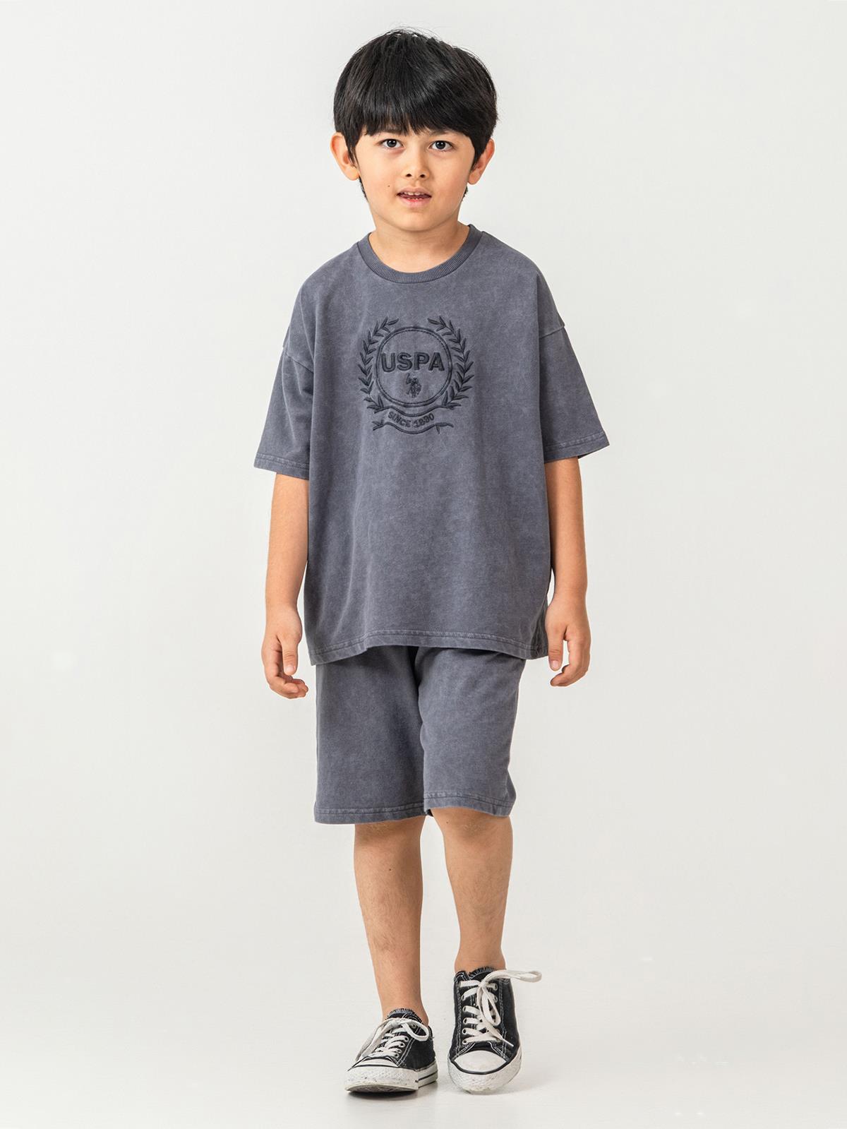 U.S. Polo Assn Kids 4-7 Yaş Takım - Gri