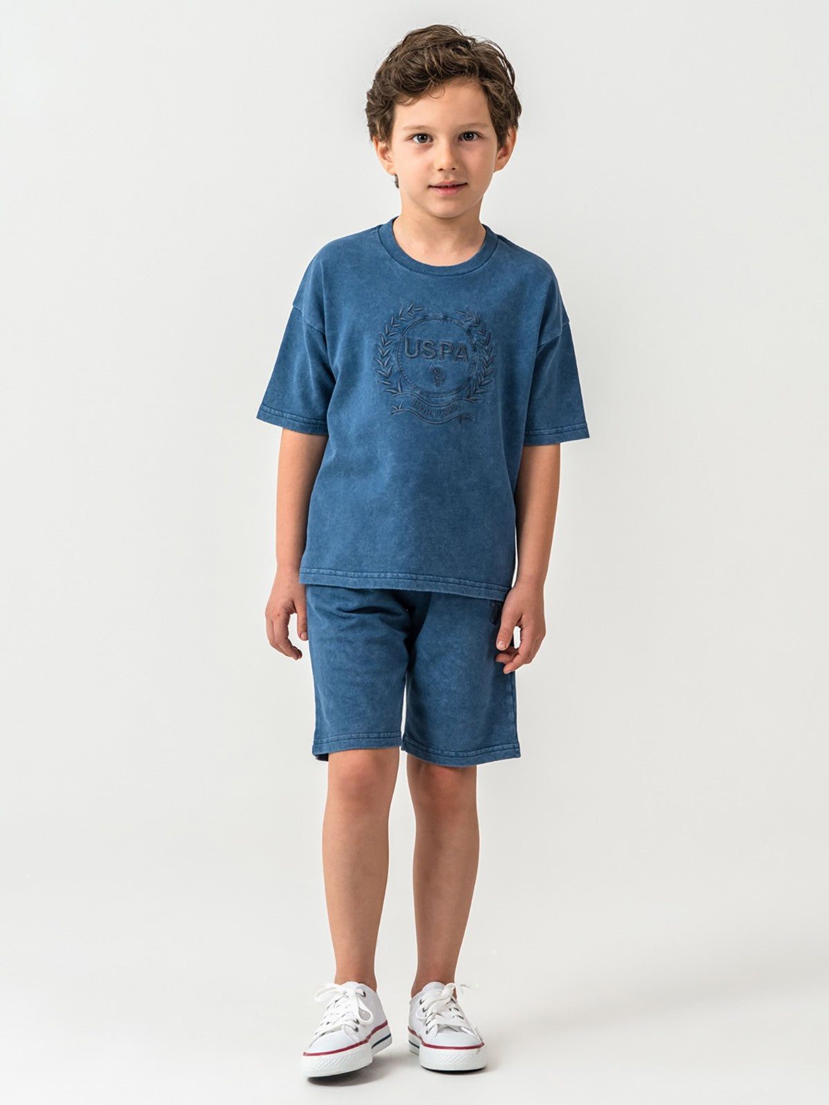 U.S. Polo Assn Kids 4-7 Yaş Takım - Mavi