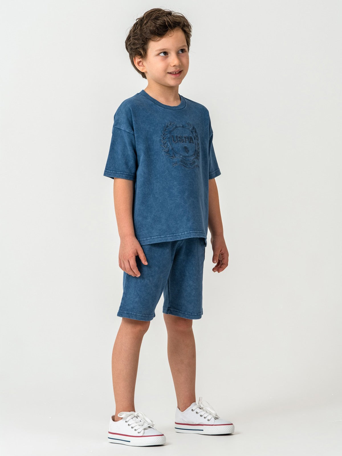 U.S. Polo Assn Kids 4-7 Yaş Takım - Mavi