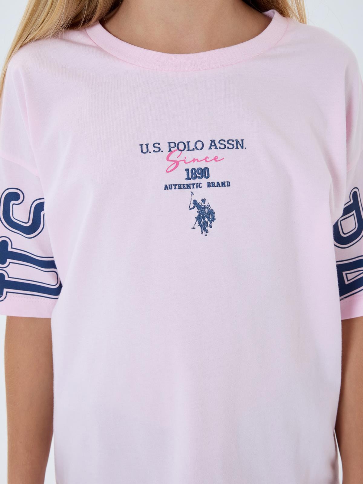 U.S. Polo Assn Kids 4-7 Yaş Takım - Pembe