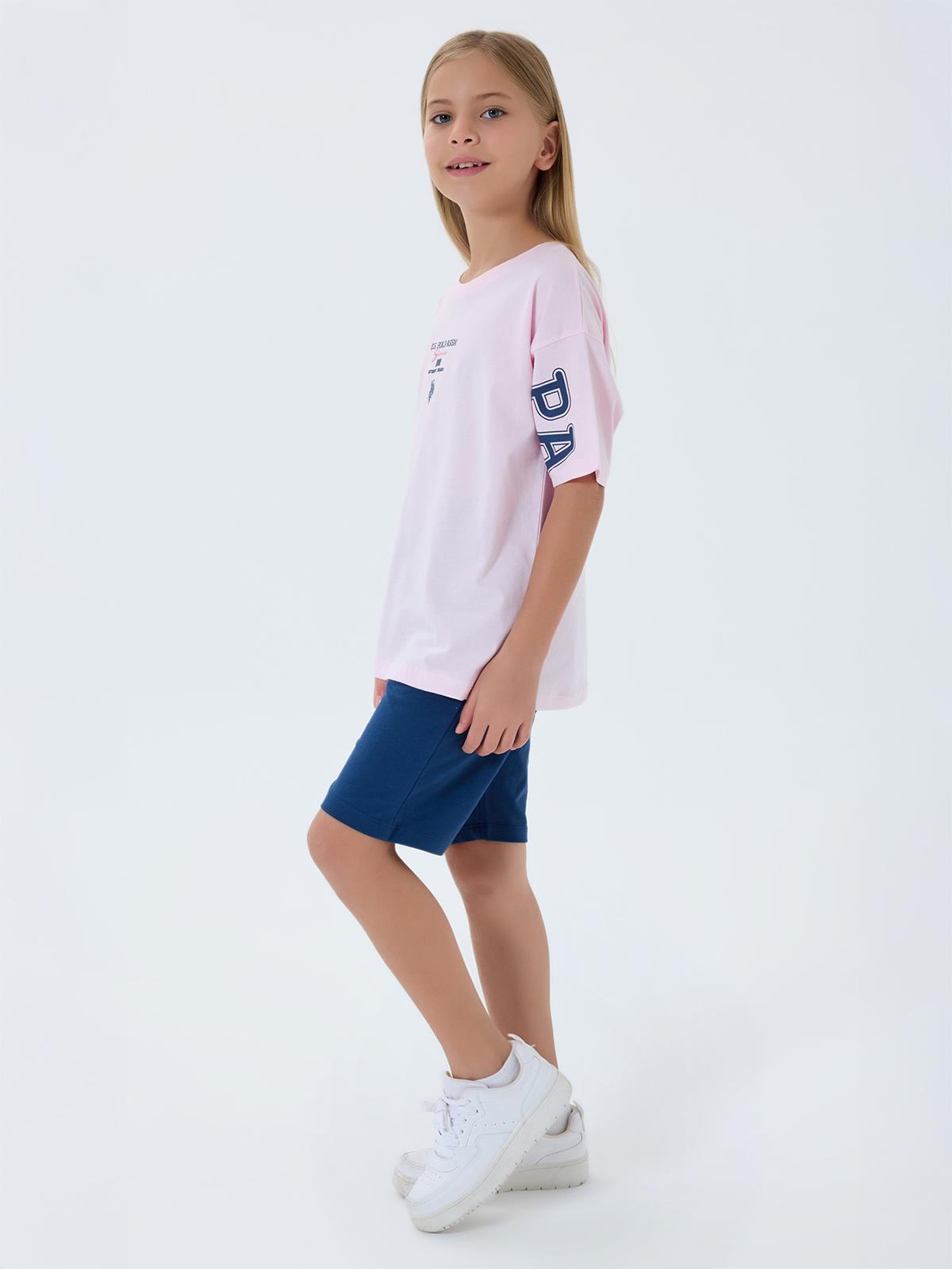 U.S. Polo Assn Kids 4-7 Yaş Takım - Pembe