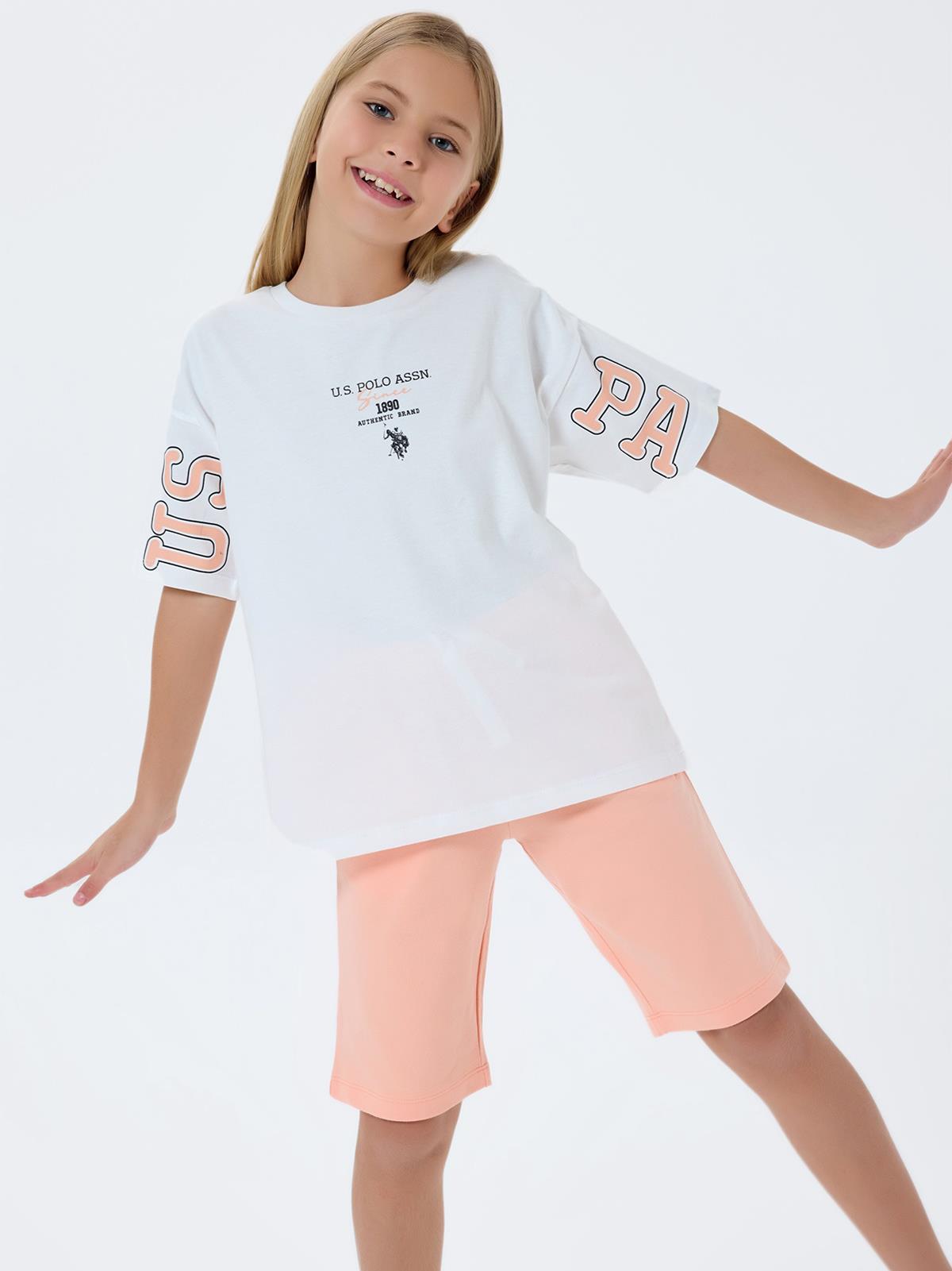 U.S. Polo Assn Kids 9-14 Yaş Takım - Beyaz