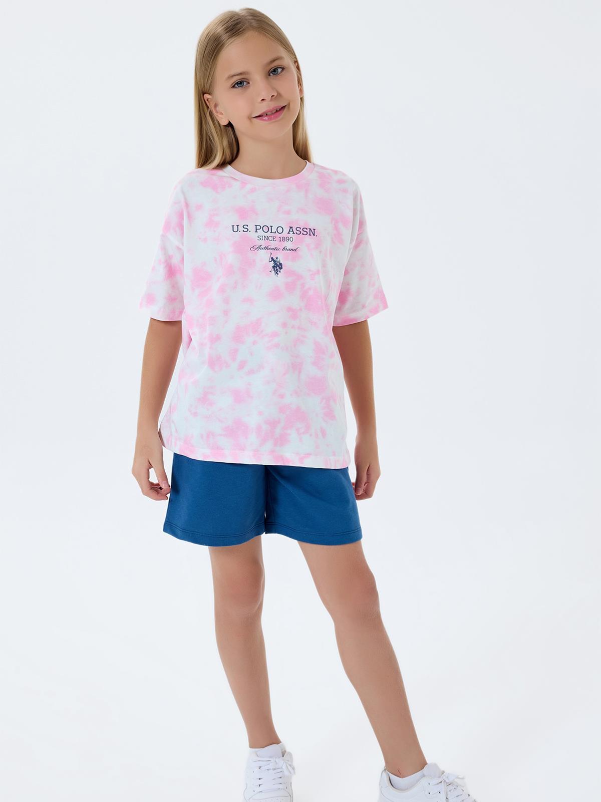 U.S. Polo Assn Kids 4-7 Yaş Takım - Pembe