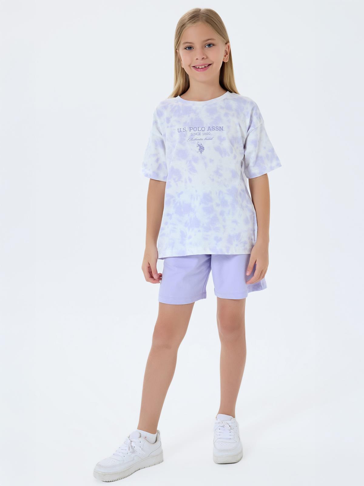 U.S. Polo Assn Kids 4-7 Yaş Takım - Lila