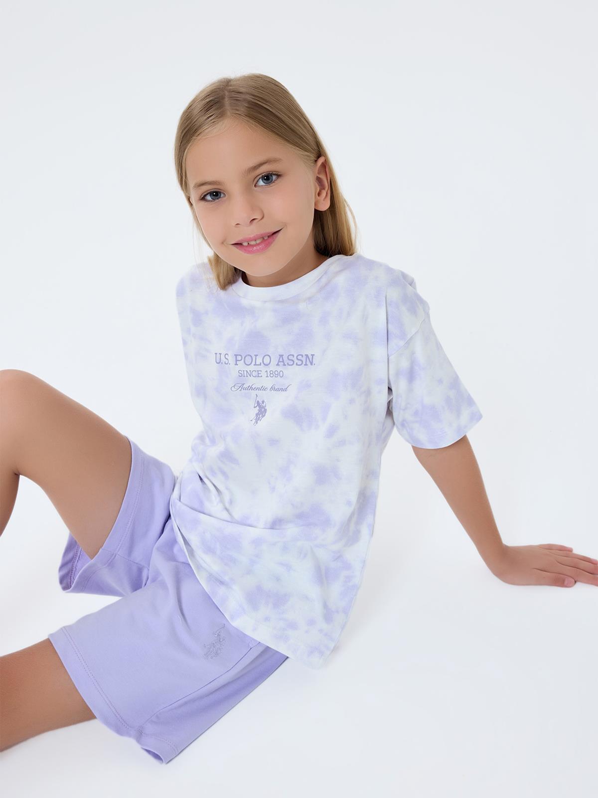 U.S. Polo Assn Kids 4-7 Yaş Takım - Lila