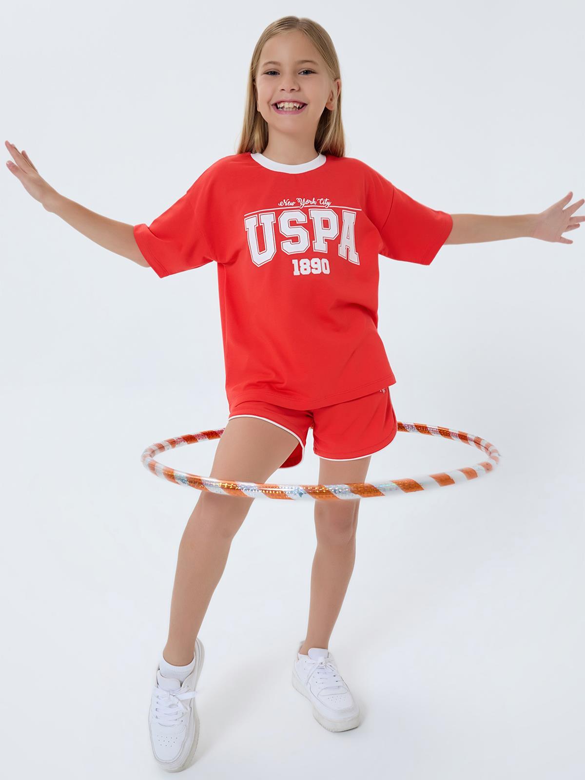 U.S. Polo Assn Kids 9-14 Yaş Takım - Kırmızı