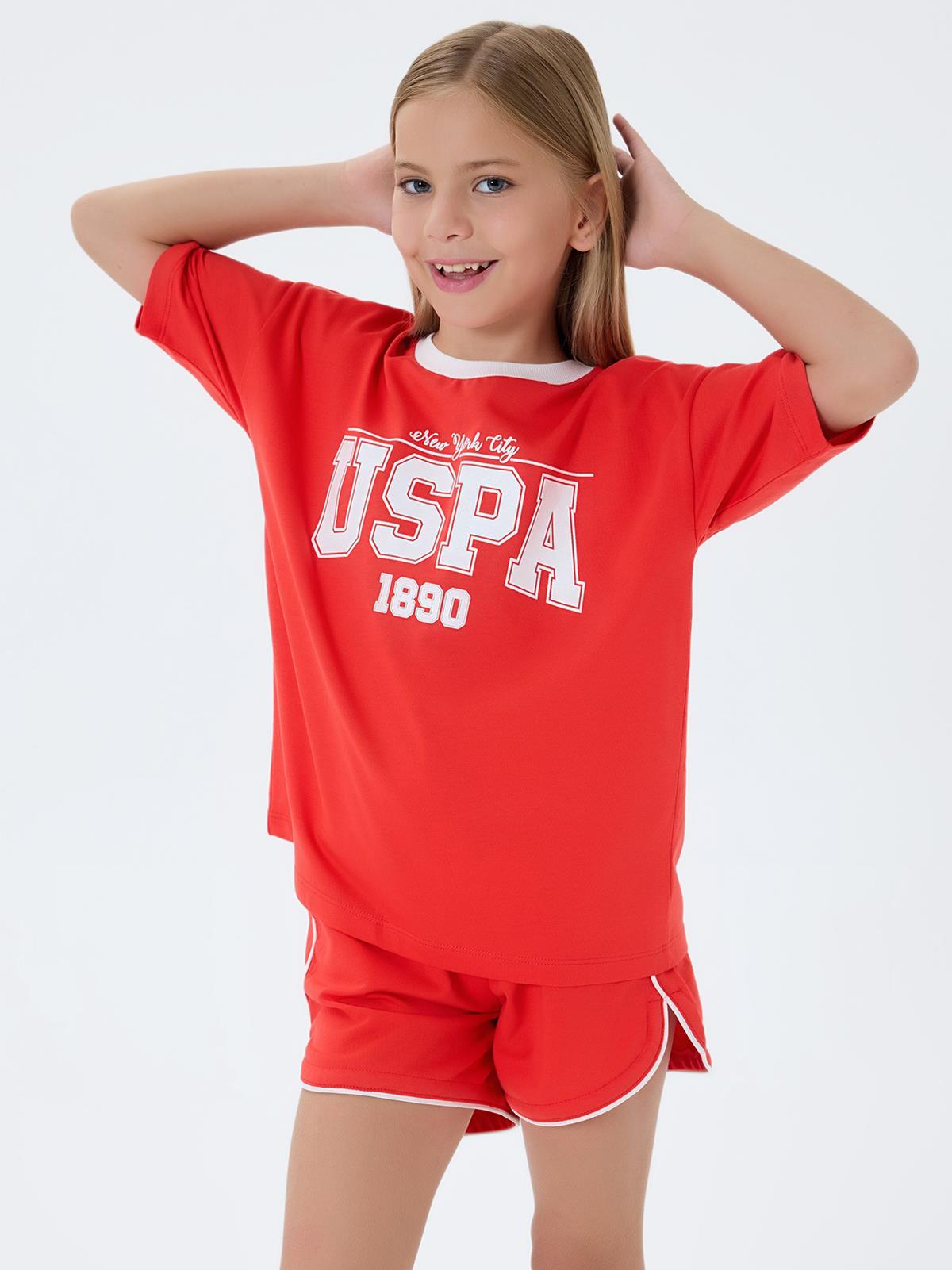 U.S. Polo Assn Kids 9-14 Yaş Takım - Kırmızı
