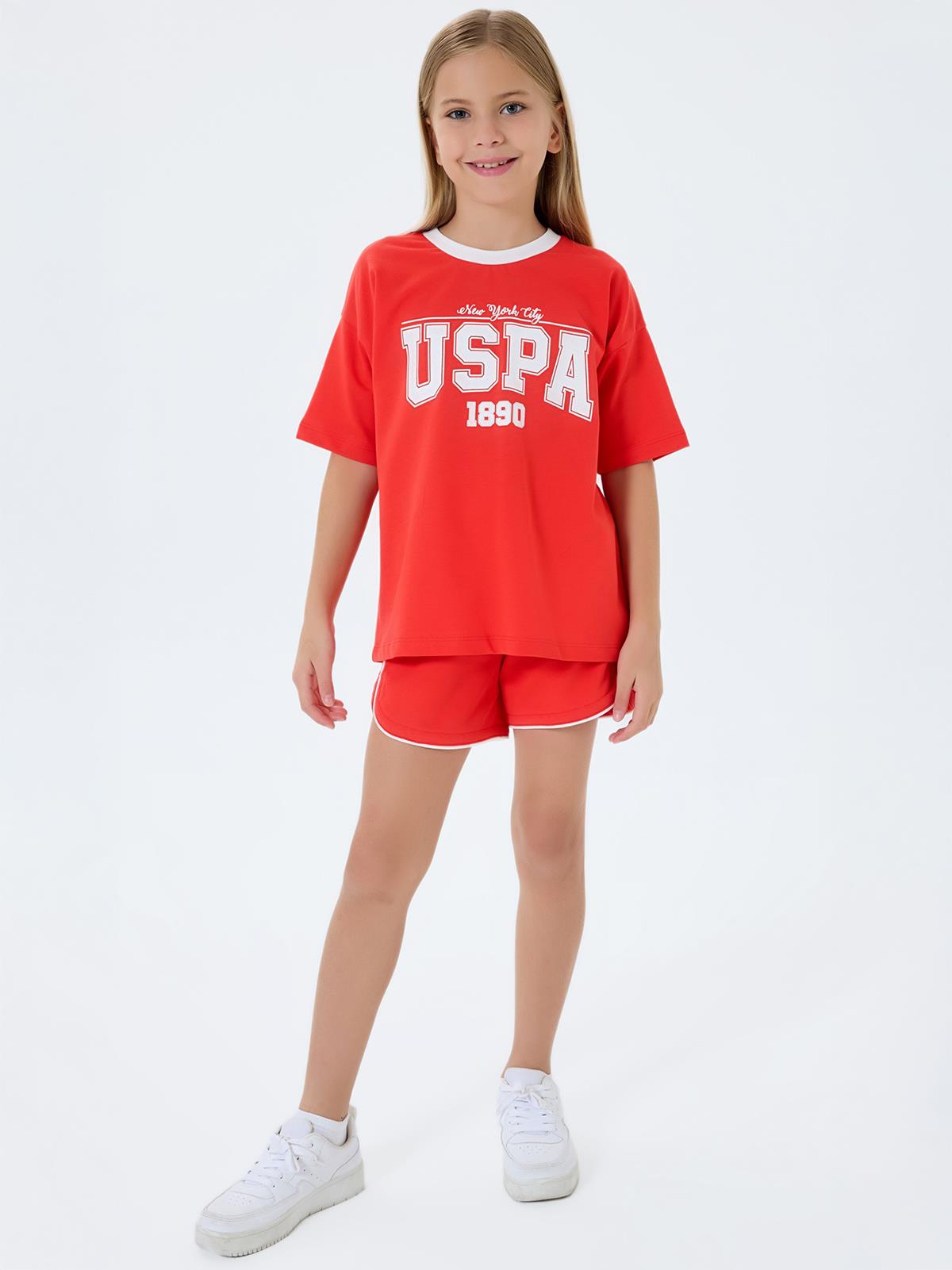 U.S. Polo Assn Kids 9-14 Yaş Takım - Kırmızı