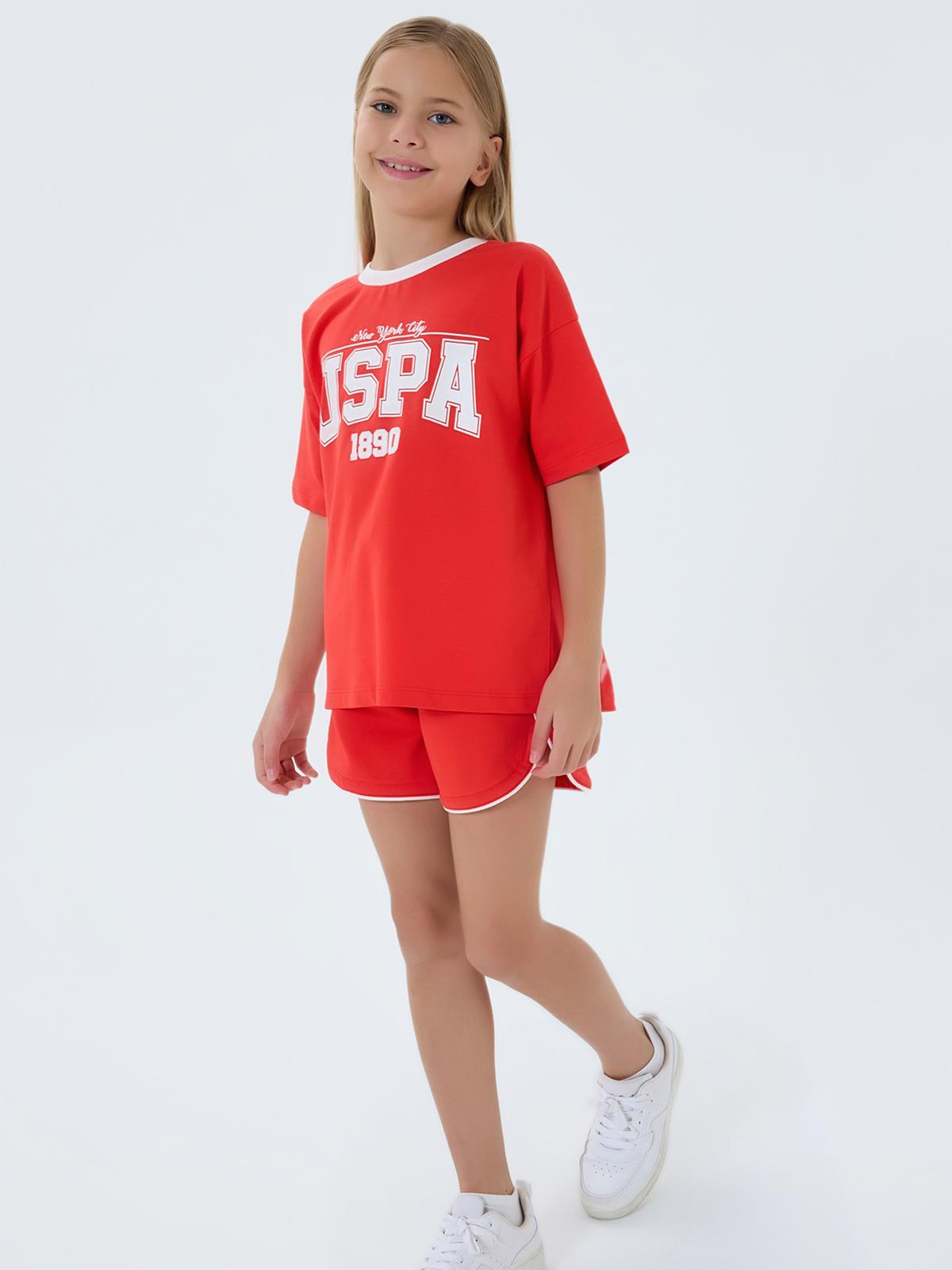 U.S. Polo Assn Kids 9-14 Yaş Takım - Kırmızı