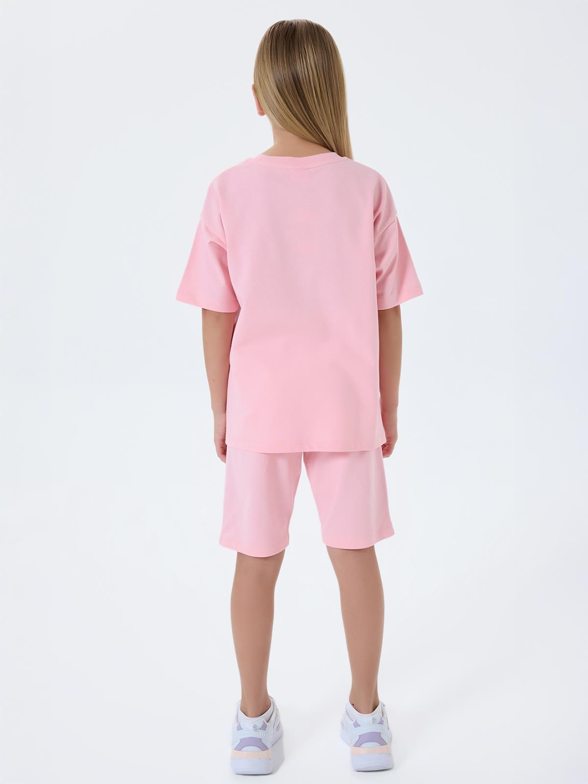 U.S. Polo Assn Kids 4-7 Yaş Takım - Pudra
