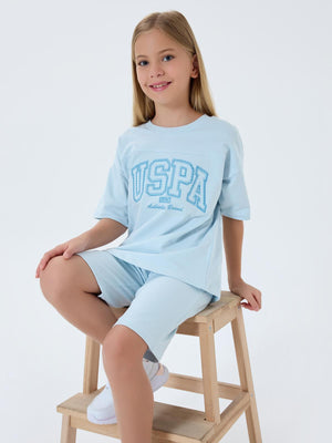 U.S. Polo Assn Kids 4-7 Yaş Takım - Mavi