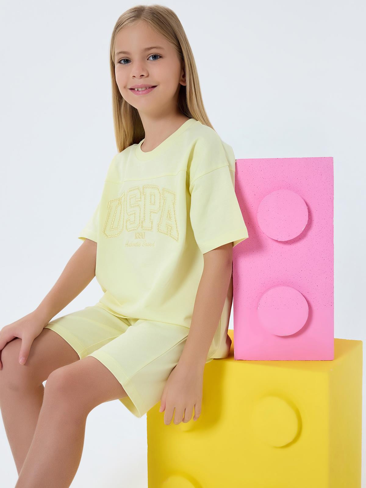 U.S. Polo Assn Kids 9-14 Yaş Takım - Sarı