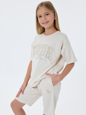 U.S. Polo Assn Kids 4-7 Yaş Takım - Bej